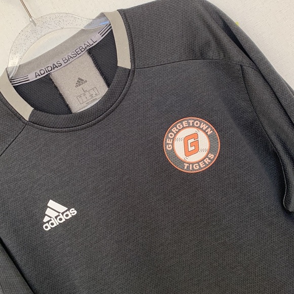 Adidas • Georgetown Baseball Pull Over • Sz L - Picture 2 of 13